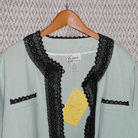 Linen Blazer 3/4 Sleeve Plus size 3X NWT - Picture 8 of 8